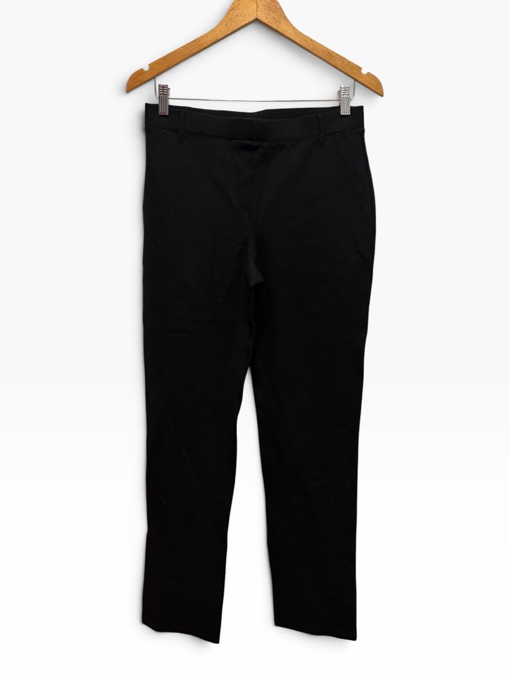 NWT Quince Black Pants Office Pull-On stretchy Minimalist Size Medium
